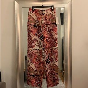 NEVER WORN soft wide leg printed bottoms